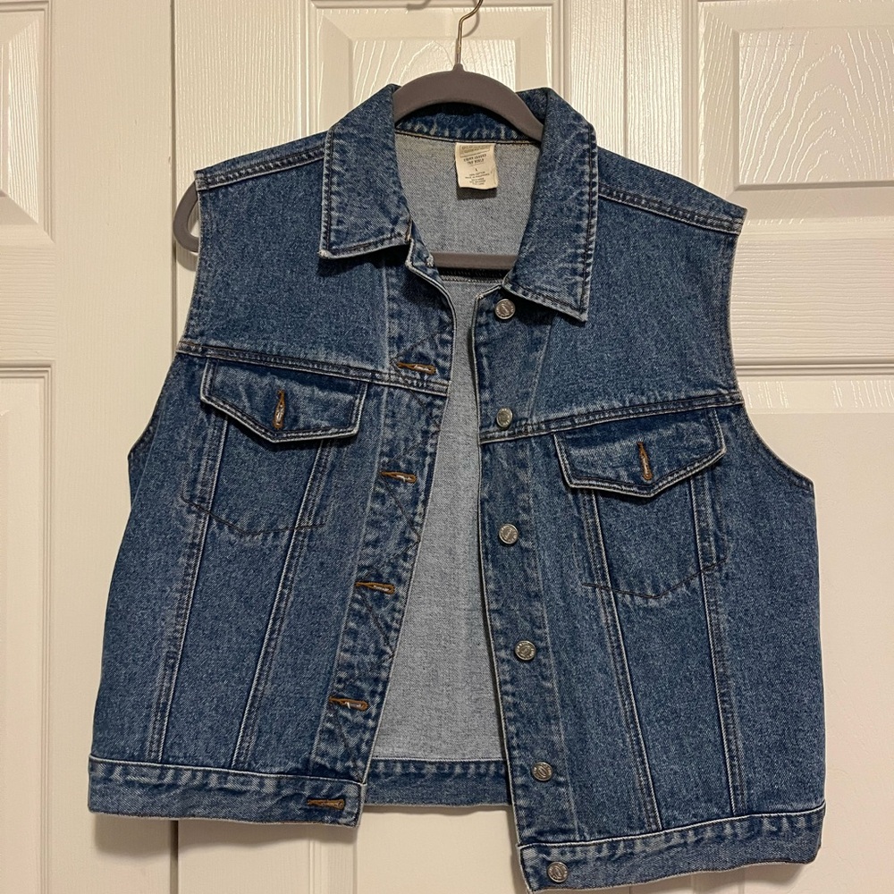 Denim Sleeveless Vest